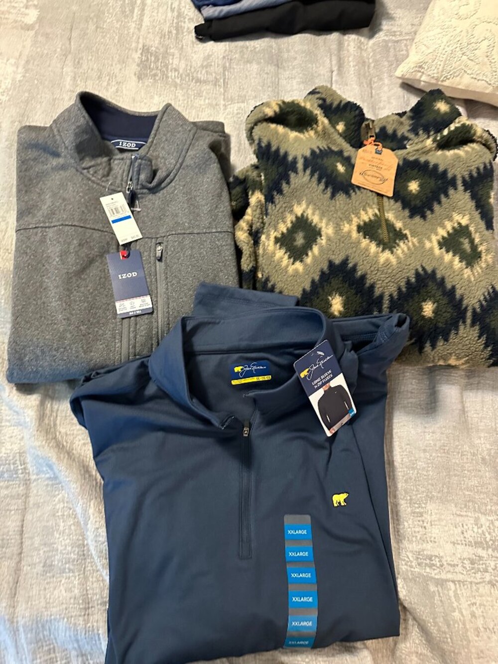 Lot of 3 Men's XXL Outerwear NWT - Weatherproof Vintage, IZOD, Jack Nicklaus